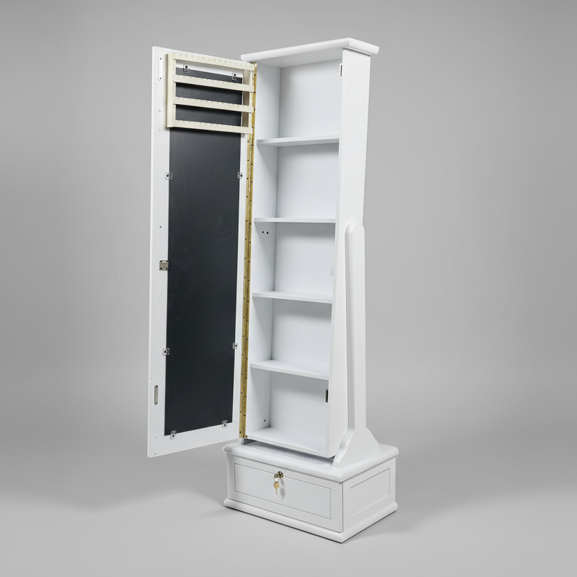 Alfa Standing Mirror With Storage