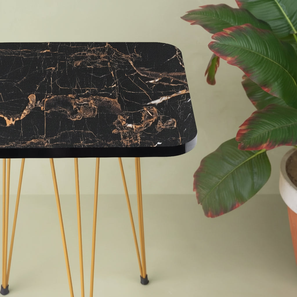 Alfa Square Single Nesting Table Black