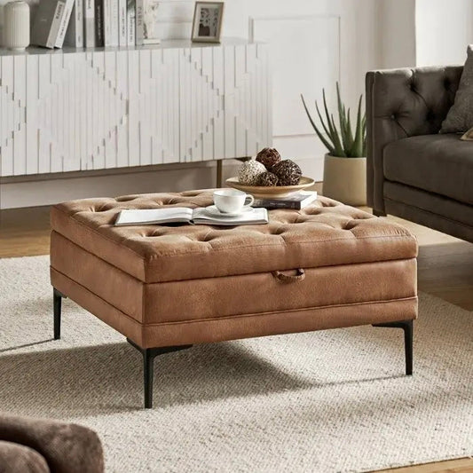 Brin Ottoman Stool & Storage