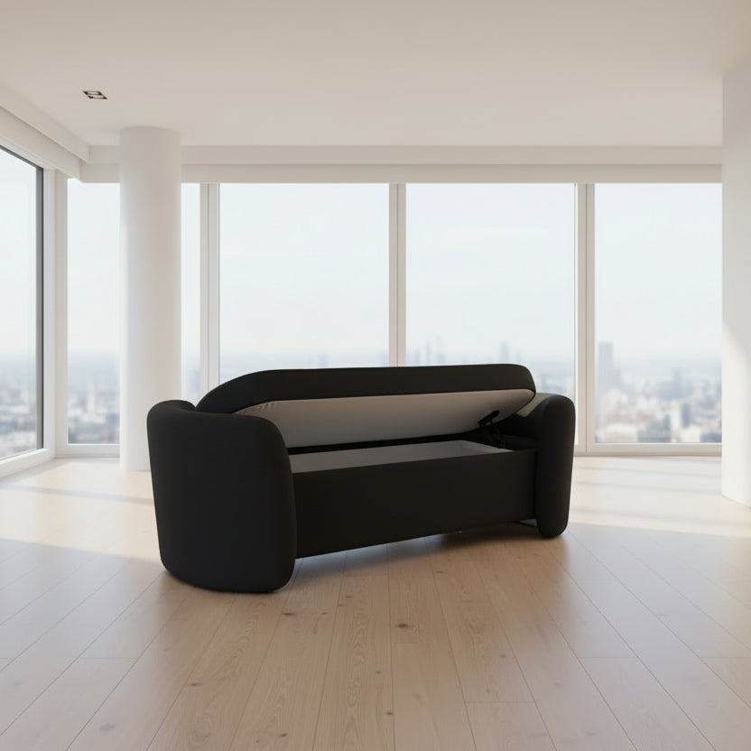 Modern 3 Seater Ottoman Storage