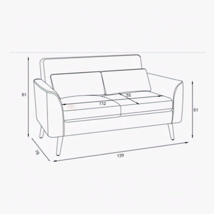 Baflya 2 Seater Sofa Boucle Fabric
