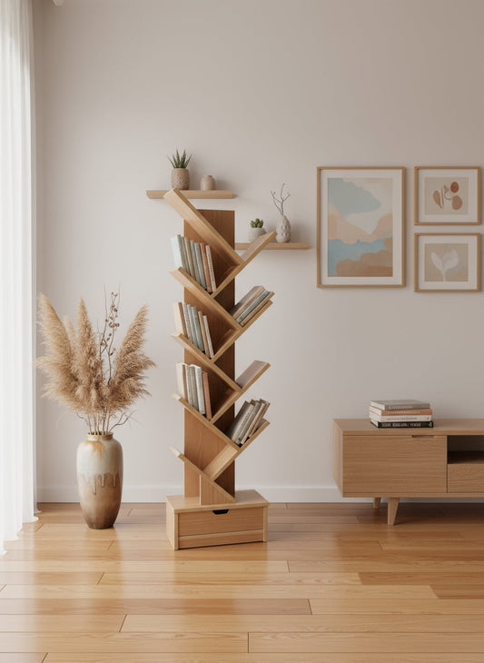 Tree Book Rack & Standing Shelf