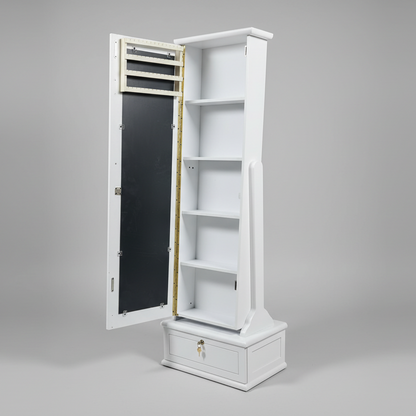 Alfa Standing Mirror With Storage