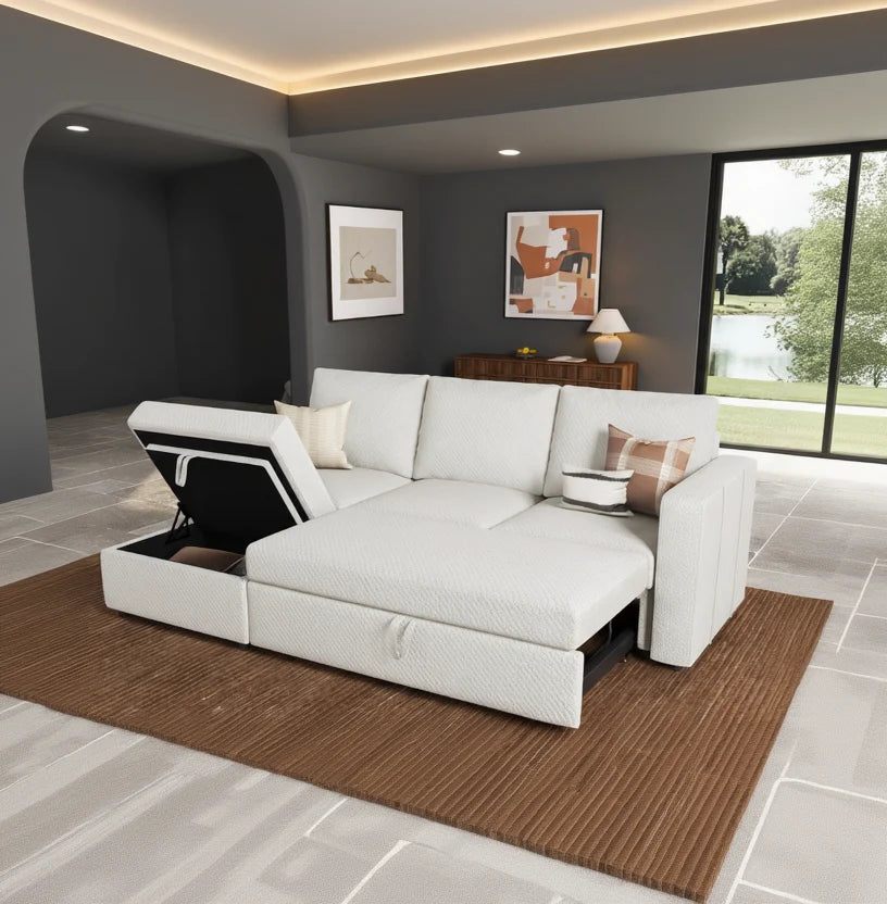 Nerin L Shape Sofa Cum Bed