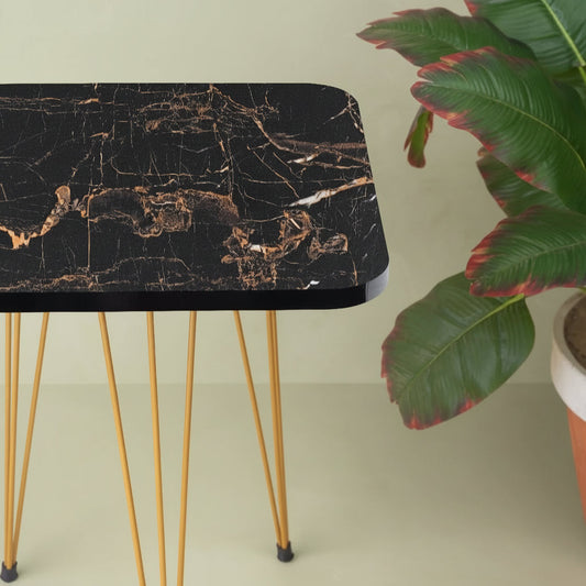 Alfa Square Single Nesting Table Black