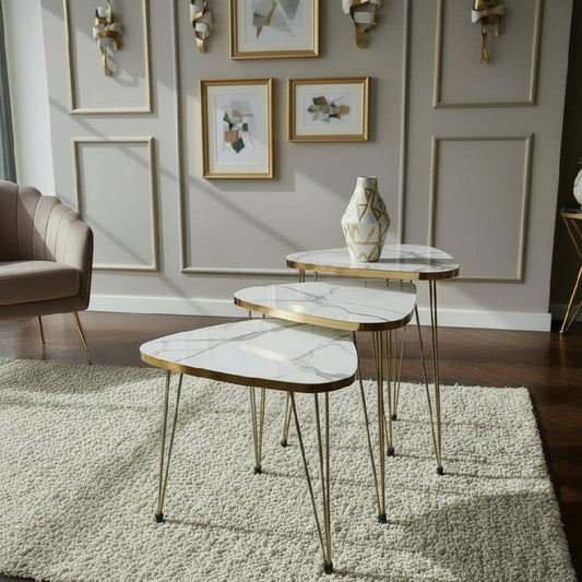 Triangle Set of 3 Nesting Table